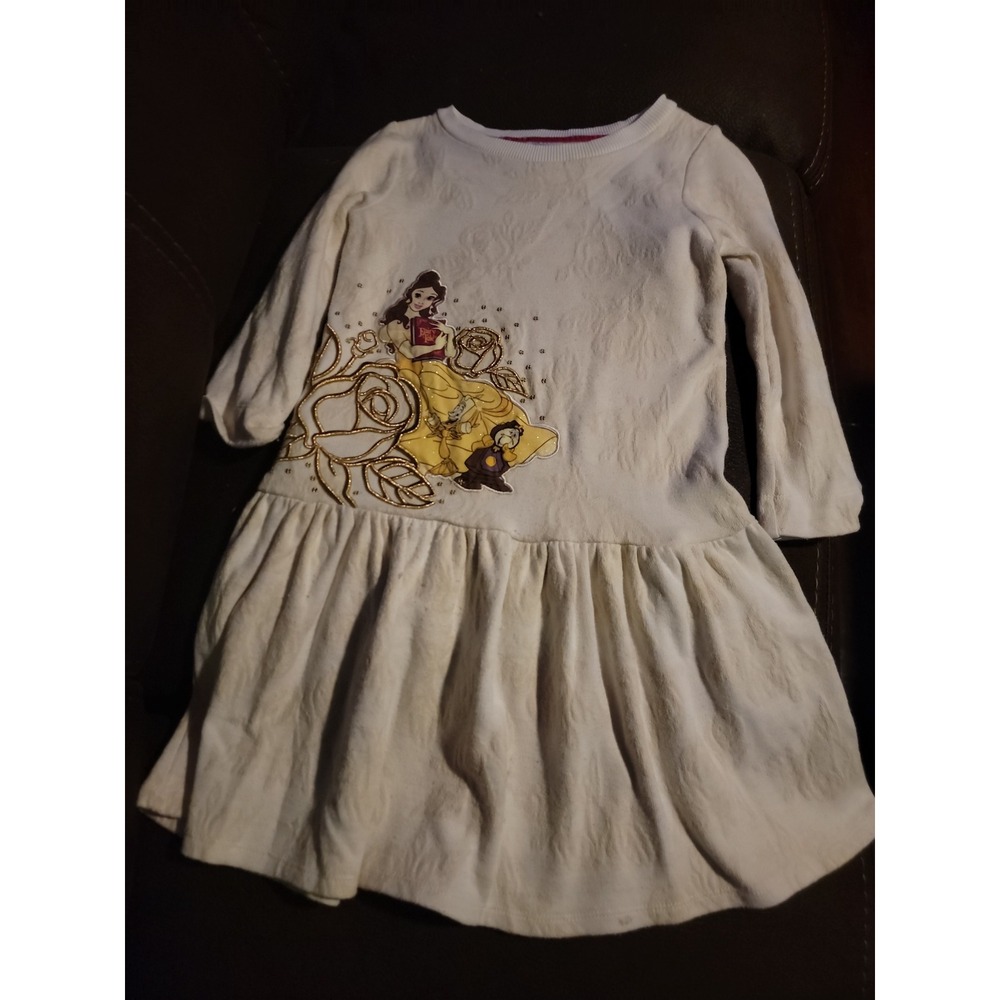 Disney store beauty and the beast belle dress books size 7 8